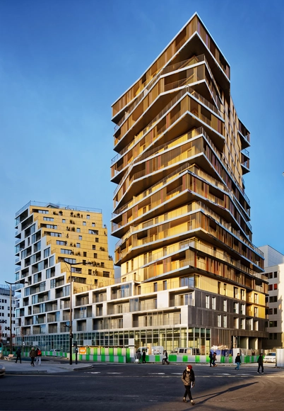 Habitação em Paris  / Hamonic + Masson & Associés + Comte Vollenweider - Arquitetura De Escritórios