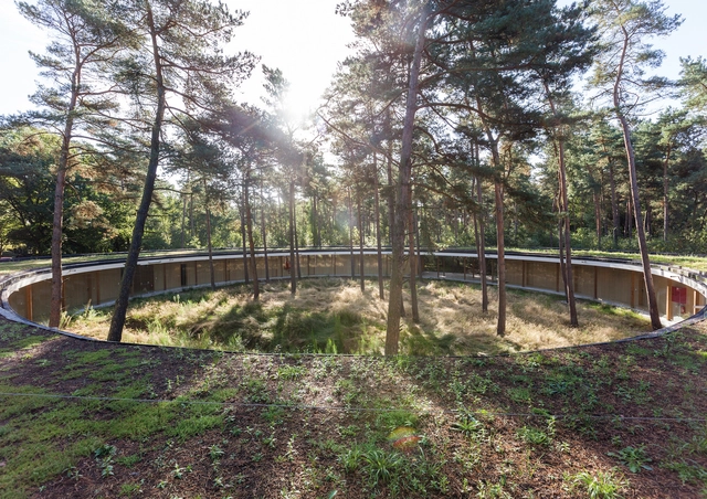 Hostel Wadi / Studio Bernardo Secchi & Paola Viganò -  Hostel, Garden, Fence, Arch, Handrail, Forest