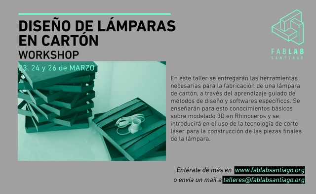 FabLab: diseño de lámparas de cartón / ¡Sorteamos un cupo! [cerrado] - Imagen Principal
