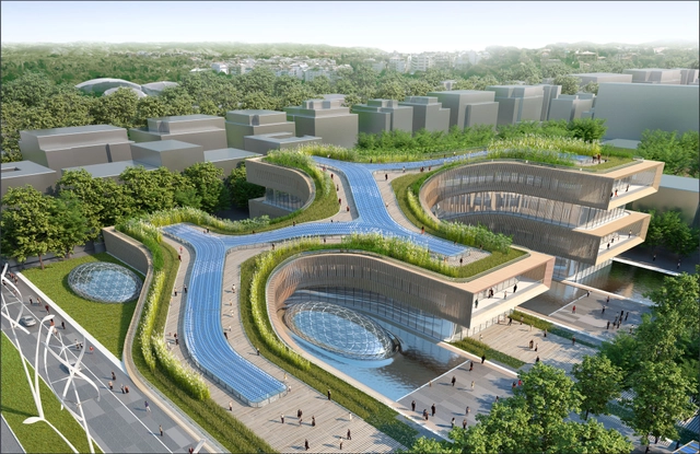 Città della Scienza Masterplan Predicts Future of Self-Sustaining Cities - City Planning, Garden, Facade