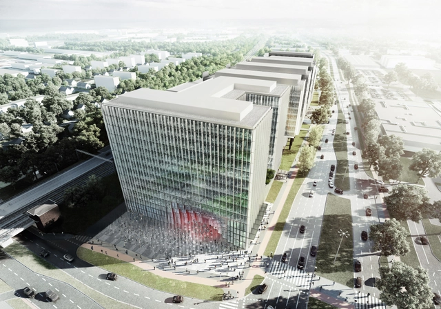 KAMJZ and Kurylowicz Designs Polish Office Building - Office Buildings, Facade, Cityscape