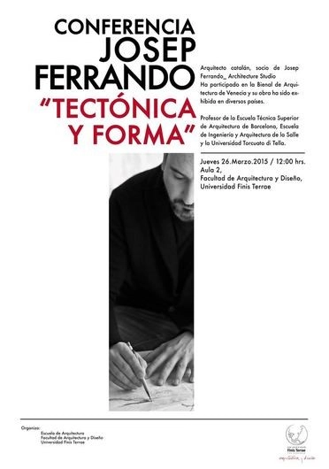 Conferencia Josep Ferrando: 'Tectónica y forma' / Santiago - Imagen Principal
