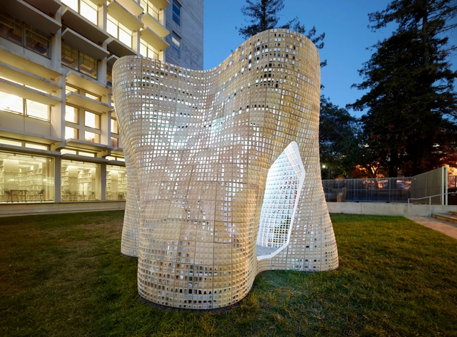 Emerging Objects Creates "Bloom" Pavilion from 3D Printed Cement - Featured Image