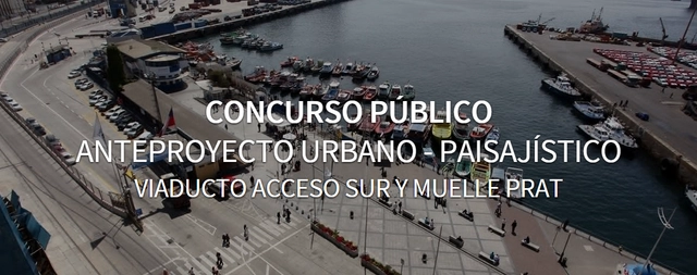 Concurso Público para Viaducto Acceso Sur y Muelle Prat, Valparaíso - Imagen Principal