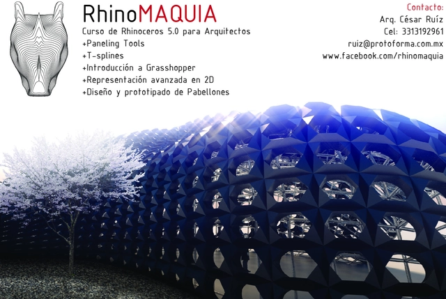RhinoMAQUIA Abril 2015 / Curso de Rhinoceros 5.0 para Arquitectos - Imagen Principal