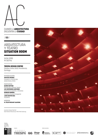 'Arquitectura y Teatro', tercera sesión de "Cuando la Arquitectura Encuentra la Ciudad" / Santiago - Imagen Principal