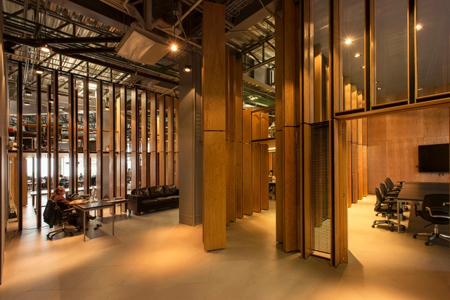 Element Studios / Manada Architectural Boundaries - Interiores De Oficina, Fijación Vigas, Pilares, Sillas