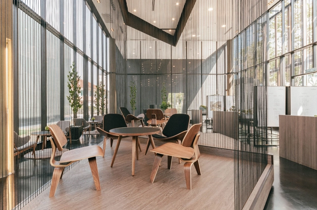 BSG Sales Gallery / Eowon Designs - Showroom, Facade, Table, Chair