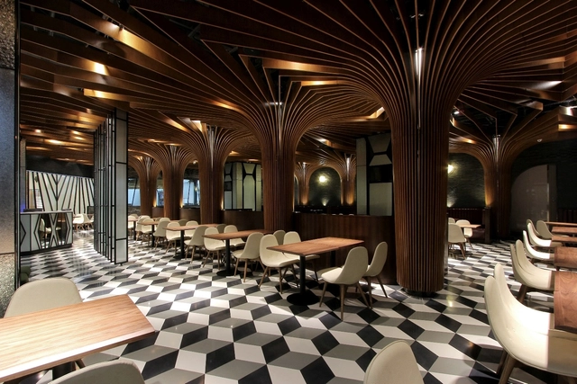 Jordan Road Restaurant & Bar / CAA - Bar, Chair, Lighting, Table