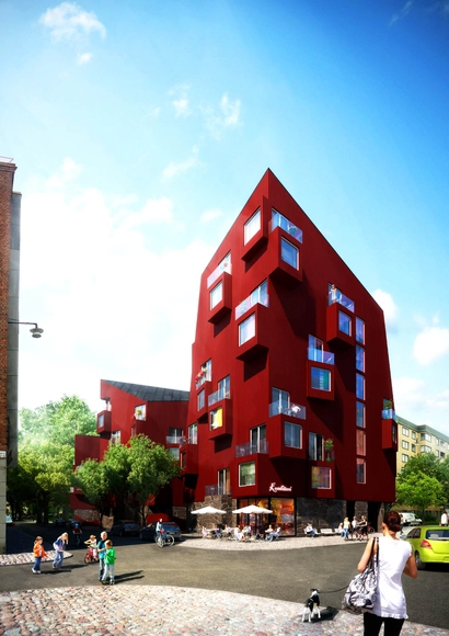 Utopia Arkitekter Reinterprets Stockholm's Vernacular Architecture - Apartments, Facade