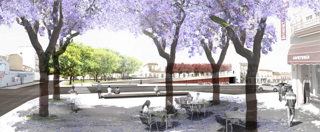 Emac Arquitectura, primer lugar en concurso de la Plaza de la Cruz / Huelva, España - Estacionamiento