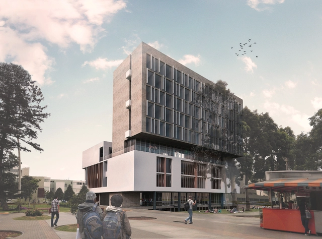 Primer Lugar en concurso para futuro complejo de Ciencias Sociales PUCP en Lima, Perú - Universidad