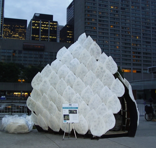 Graduados de NJIT crean un pabellón biodegradable para Sukkahville 2014  - Imagen Principal