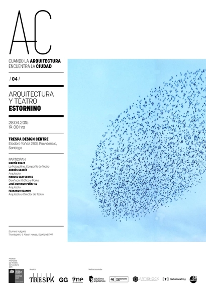 'Arquitectura y Teatro: estornino', cuarta sesión de "Cuando la Arquitectura Encuentra la Ciudad" / Santiago - Imagen Principal