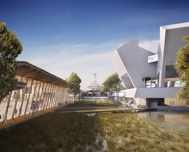 Safdie Architects divulga projeto final para o National Medal of Honor Museum  - Imagem de Destaque