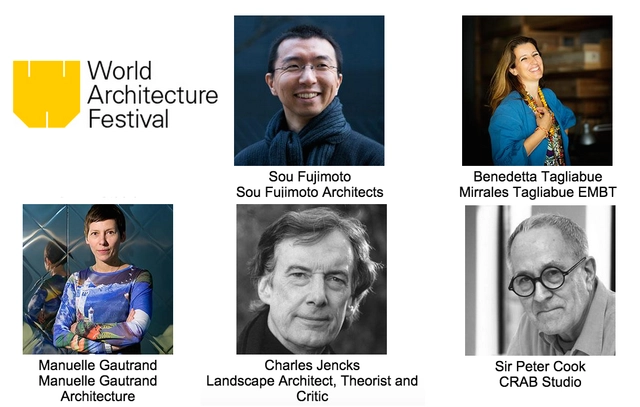 Sou Fujimoto, Peter Cook y Benedetta Tagliabue entre el jurado para WAF 2015 - Imagen Principal