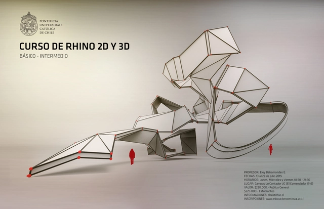 Curso de Rhino 2D y 3D / Escuela de Arquitectura UC - Imagen Principal