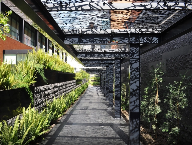 Arquitectura de Paisaje Campus Corporativo Coyoacán / DLC Arquitectos + Colonnier Arquitectos - Paisaje Y Arquitectura, Jardín, Fachada