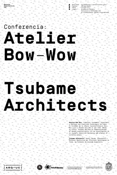 Conferencia de Yoshiharu Tsukamoto y lanzamiento del libro Atelier Bow-Wow / Santiago - Imagen Principal