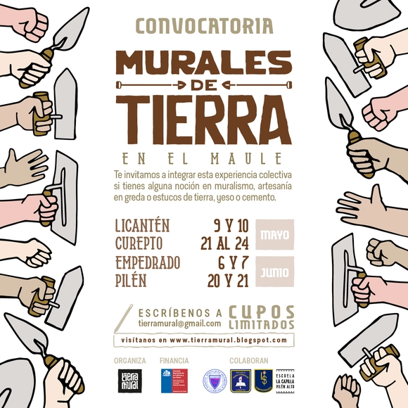 Taller gratuito 'Murales de tierra en el Maule' / Chile - Imagen Principal