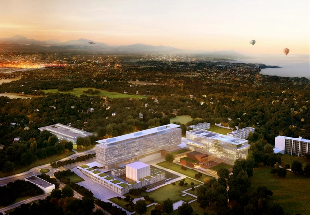 Competition Entry: Latitude Studio Consolidates Office Space at WHO's Geneva Headquarters - Offices