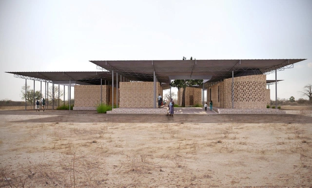 Jaklitsch / Gardner Architects Design Beekeeping and Honey Extraction Center for Tanzania - Cultural Center, Facade
