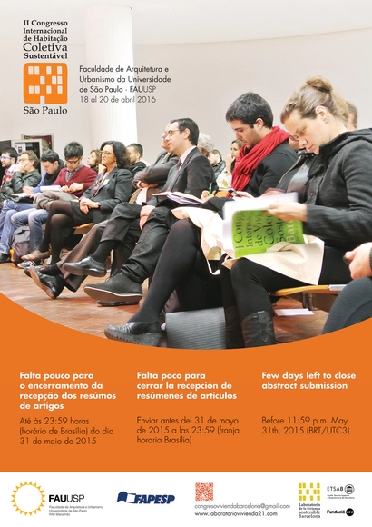 Chamada de trabalhos para o II Congresso Internacional de Habitação Coletiva Sustentável - Imagem de Destaque