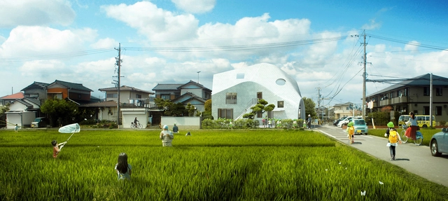 MAD transforma casa japonesa em jardim de infância e residência de professores - Jardim De Infância