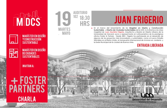 Clase Magistral de Juan Frigerio en UDD / Santiago - Imagen Principal
