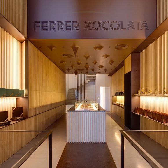 Ferrer Xocolata / arnau estudi d'arquitectura - Interior Design, Kitchen, Facade, Countertop