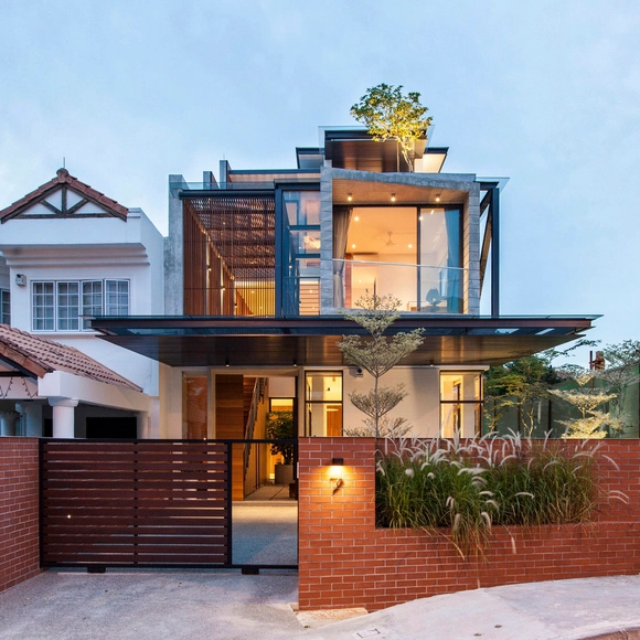 7 Jalan Remis / Aamer Architects - Houses, Facade, Door