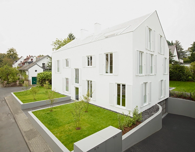 Residential Building at Heiligenstock / CHRIST.CHRIST.  - Housing, Garden, Facade, Door