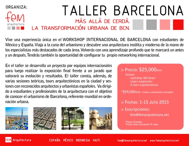 Taller Barcelona: Más allá de Cerdà. La transformación urbana de Barcelona - Imagen Principal