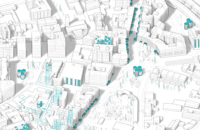 Microcirugía Urbana, primer lugar en concurso Reinventar Móstoles Centro / España - Diseño Urbano