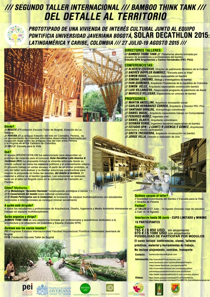 Segundo taller internacional de verano: "Del detalle al territorio" / Colombia - Imagen Principal