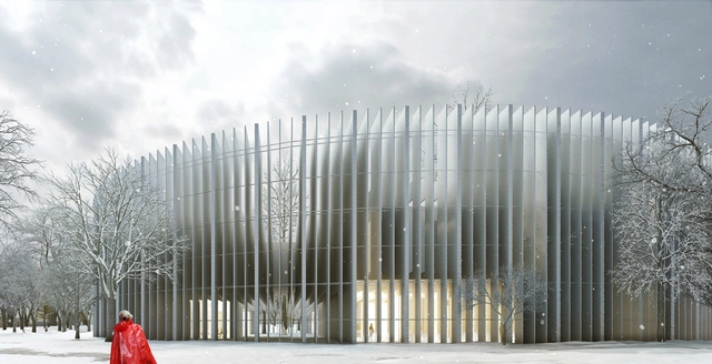 MenoMenoPiu propone una forma circular para la Casa de la Música de Hungría - Espacio De Conciertos