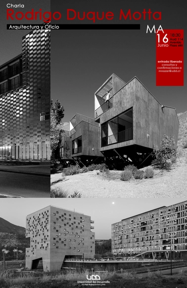 Ciclo 'Arquitectura y Oficio': Rodrigo Duque, ganador del ODA 2015 - Imagen Principal