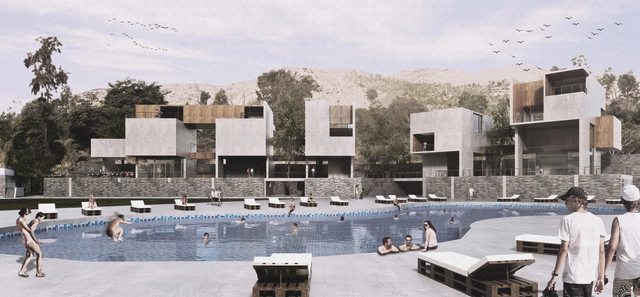  / Seinfeld Arquitectos + Tandem Arquitectura - Arquitectura De Oficinas, Fachada, Bancas