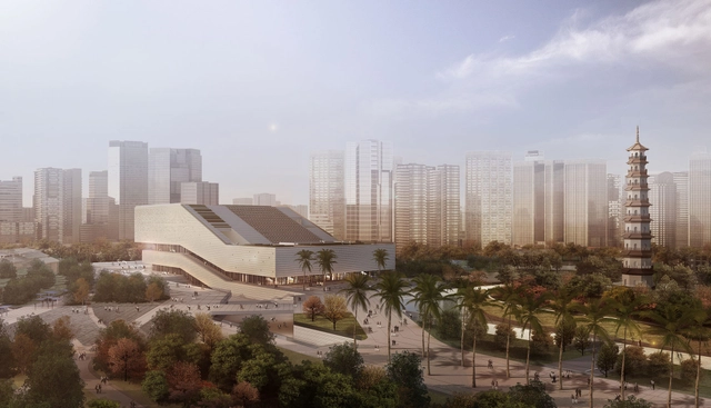 gmp Architekten Wins Competition to Design Guangzhou City Museum - Museum, Facade, Cityscape