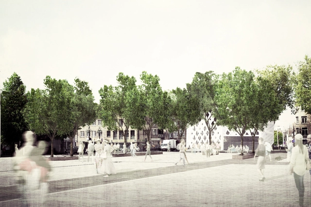 West 8 and Snoeck Win Competition to Redesign Het Zand Square in Bruges - Featured Image