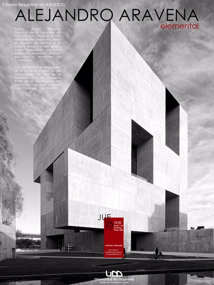 Charla Magistral: Alejandro Aravena / Santiago - Imagen Principal