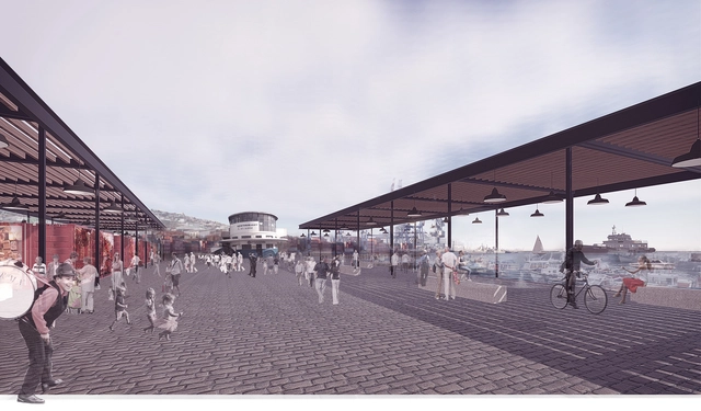 Mathias Klotz gana Concurso Público para Viaducto Acceso Sur y Muelle Prat en Valparaíso - Imagen Principal