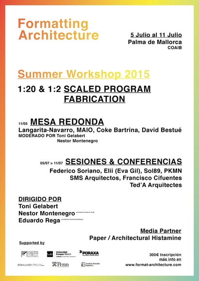Workshop Formatting Architecture / España - Imagen Principal