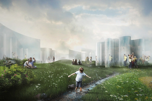 'Your Reflection', propuesta ganadora del YAP_Constructo 2015 / Guillermo Hevia García + Nicolás Urzúa Soler - Instalaciones Temporales, Jardín, Urbano