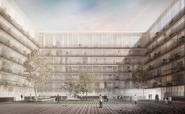 Bakpak Architects + Ignacio de la Peña Muñoz, segundo lugar ex aequo en 'Madrid 0,0' - Sustentabilidad, Fachada