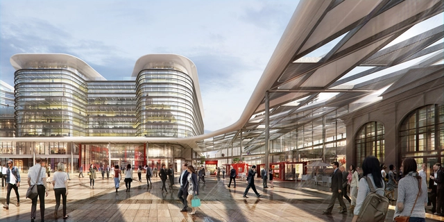 Foster + Partners赢得了Cardiff换乘站竞赛 - 主图