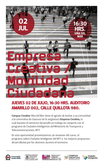 Empresas Creativas: presentación de propuestas sobre movilidad ciudadana / Viña del Mar - Imagen Principal