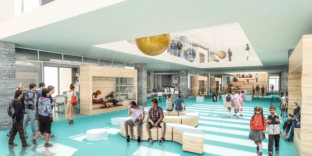 FP Arquitectura, cuarto lugar en concurso Ambientes de Aprendizaje del siglo XXI: Colegio Pradera El Volcán - Escuela Primaria