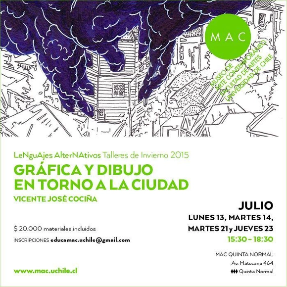 Talleres de Invierno 2015: gráfica y dibujo en torno a la ciudad / Santiago - Imagen Principal