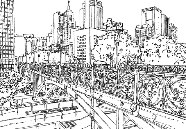 Croquis de São Paulo para colorear, por Terra Urbanismo - Imagen Principal